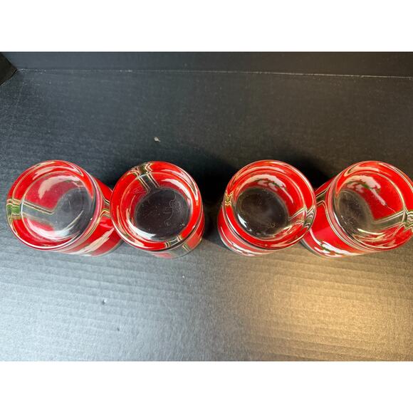 Culver Holly Goose Glasses Holiday Old Fashion Christmas Eggnog (4/14oz) w/Box - Picture 8 of 15